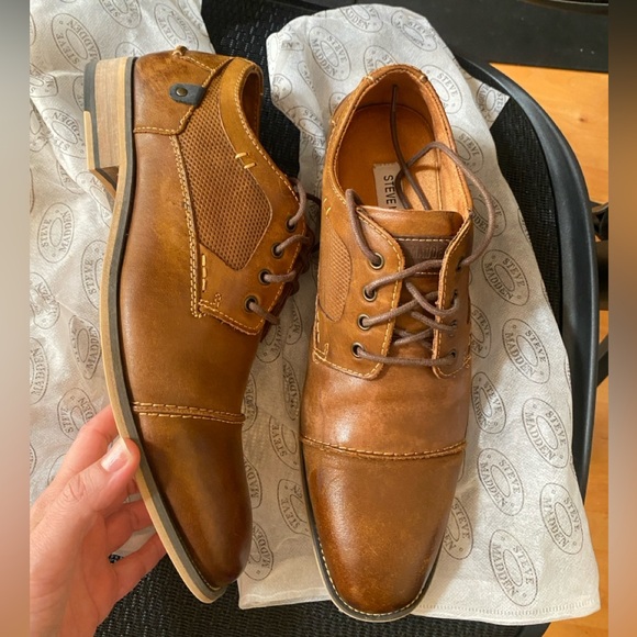 STEVE MADDEN Men's Leather Dress Shoes - Picture 4 of 6